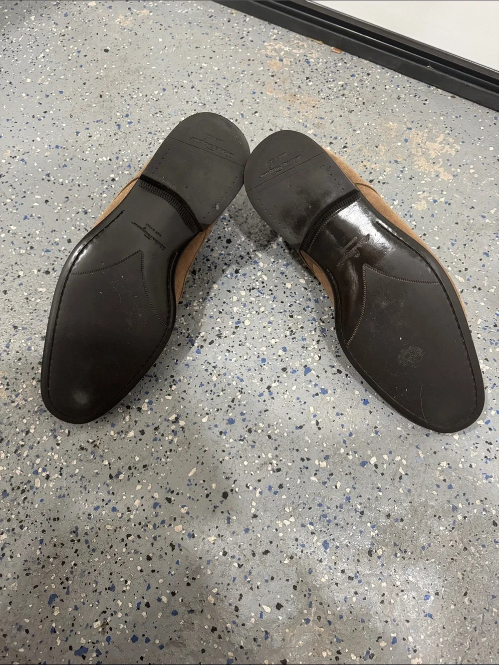 M’s Ferragamo Suede Chukka Boots - Brown